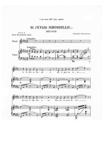 Si j'étais hirondelle